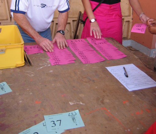 Distribution des dossards